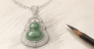 Custom jade pendant