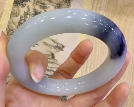 Qinghua Nephrite Bangle