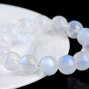 Blue Moonstone Beaded Bracelet