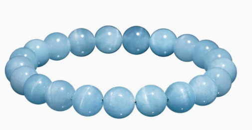 Cat's Eye Aquamarine Bracelet